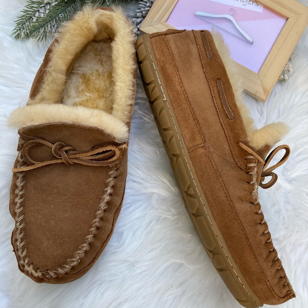 LL Bean Wicked Good Moccasins Men’s Brown Size 11
